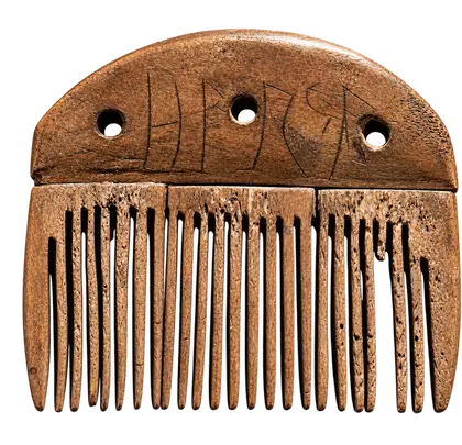 Peigne ancien de Vimose gravé de runes